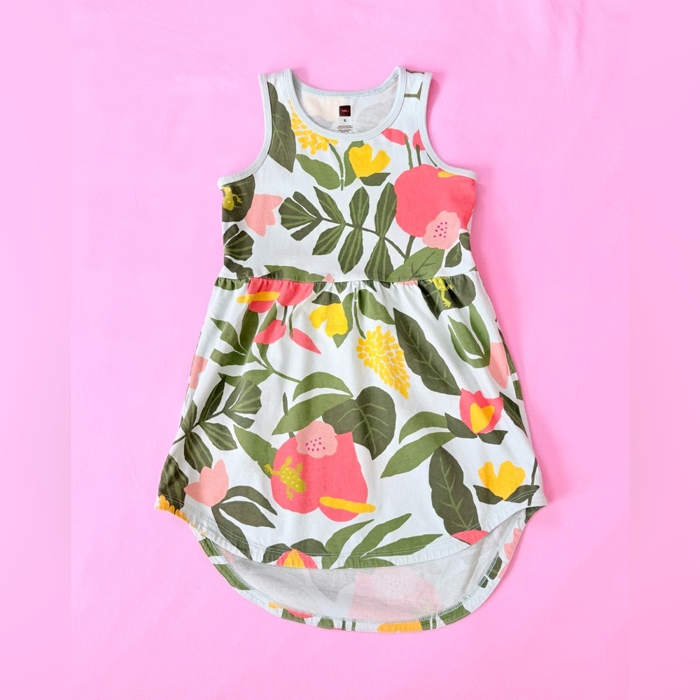 Tea Collection Floral Sleeveless Dress Size 6